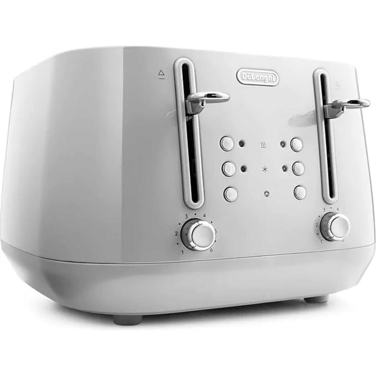De'Longhi Eclettica 4 Slot Toaster - Whimsical White