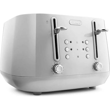 De'Longhi Eclettica 4 Slot Toaster - Whimsical White