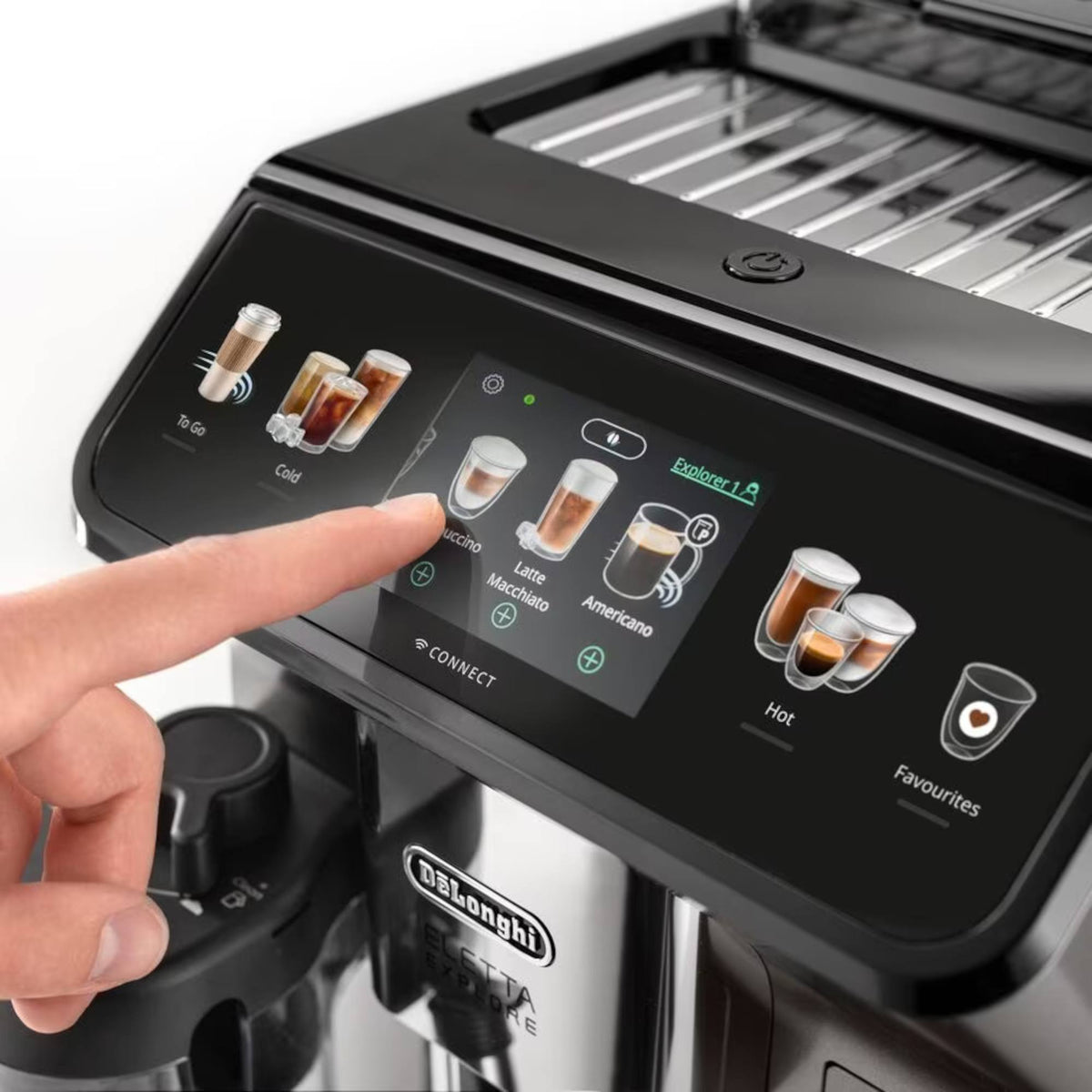 De'Longhi ECAM450.86.T Eletta Explore Bean to Cup Coffee Machine - Titanium