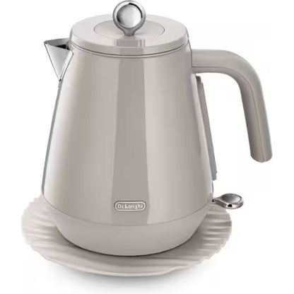 De'Longhi KBY3001 Eclettica Rapid Boil Kettle - Beige