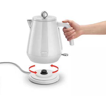 De'Longhi KBY3001 Eclettica Rapid Boil Kettle - White