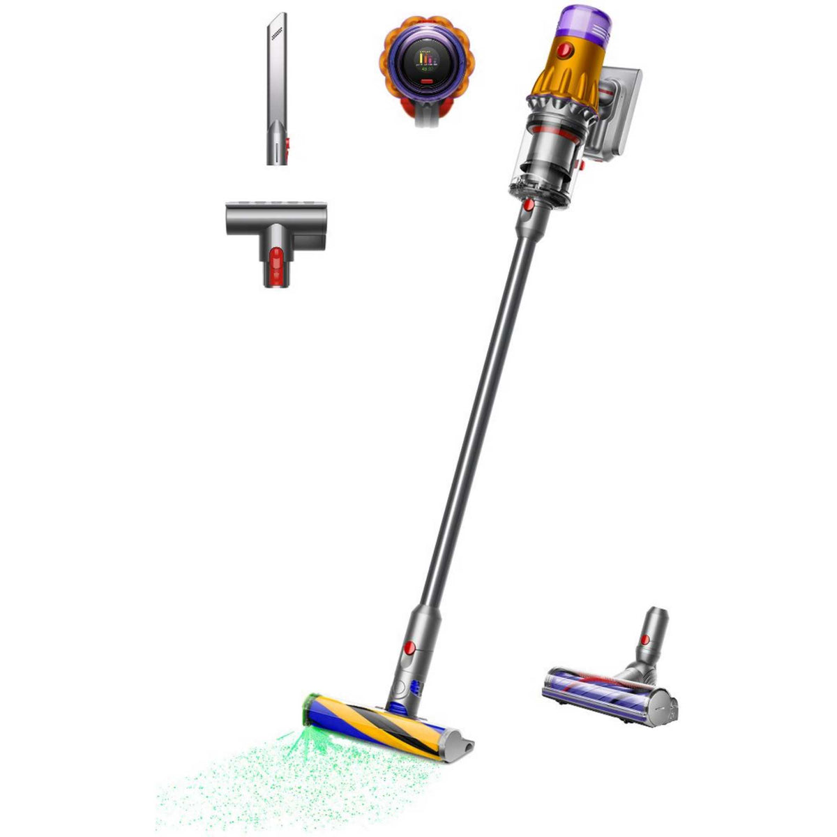 Dyson V12 Detect Slim Absolute Cordless Vacuum Cleaner, Yellow / Nickel