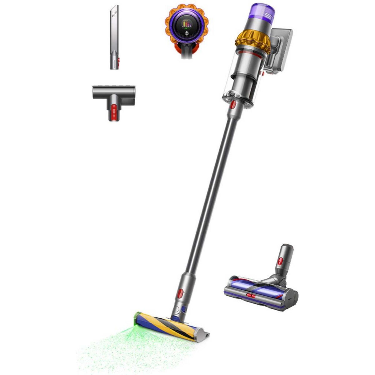 Dyson V15 Detect Absolute Vacuum, Yellow / Nickel