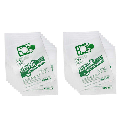 Vacuum Cleaner Microfibre Bag (Pack of 20)  - Made To Fit Numatic Henry, Hetty, James, David, Harry, Basil Models - NVM1CH