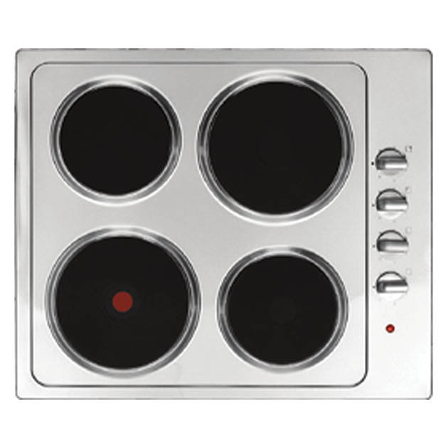 60CM 4 PLATE ELECTRICAL HOB STAINLESS STEEL