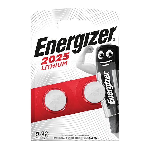 LITHIUM CR2025 COIN BATTERY TWIN PACK