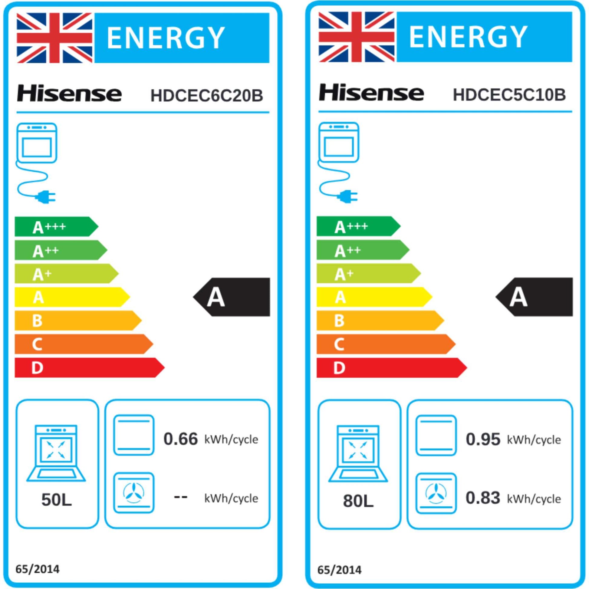 Hisense 60cm Electric Double Oven Cooker - HDCEC6C20B