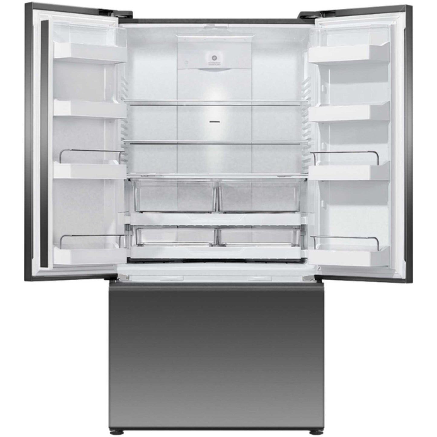 Fisher & Paykel Series 7 American Style Fridge Freezer 70/30 Frost Free - Black Stainless Steel - RF540ANUB6