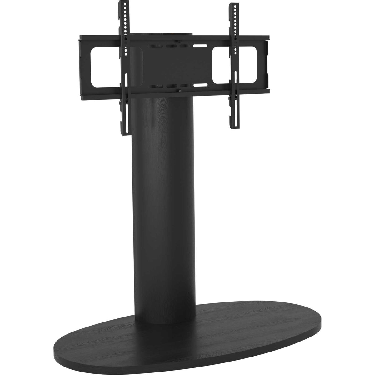 AVF FL930CHEB Affinity Chepstow One Oval Pedestal TV Stand for 32-65" TVs - Black