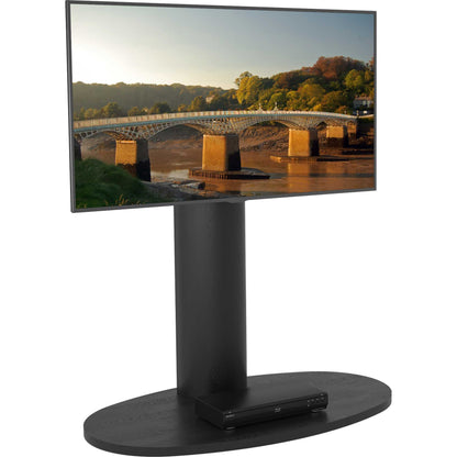 AVF FL930CHEB Affinity Chepstow One Oval Pedestal TV Stand for 32-65" TVs - Black