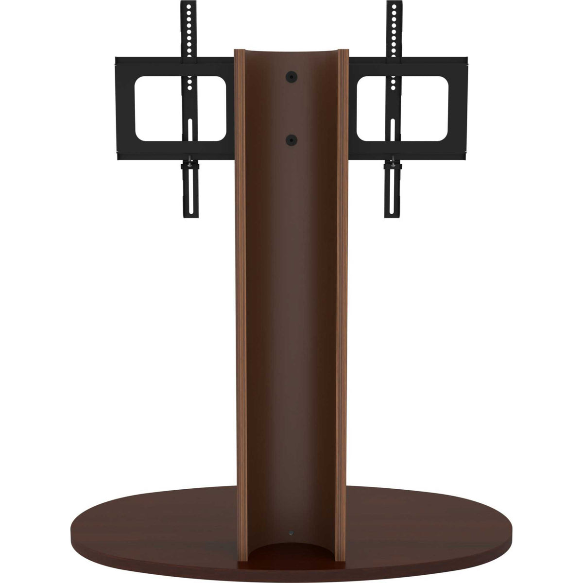 AVF FL930CHEW Affinity Chepstow One Oval Pedestal TV Stand for 32-65" TVs - Walnut