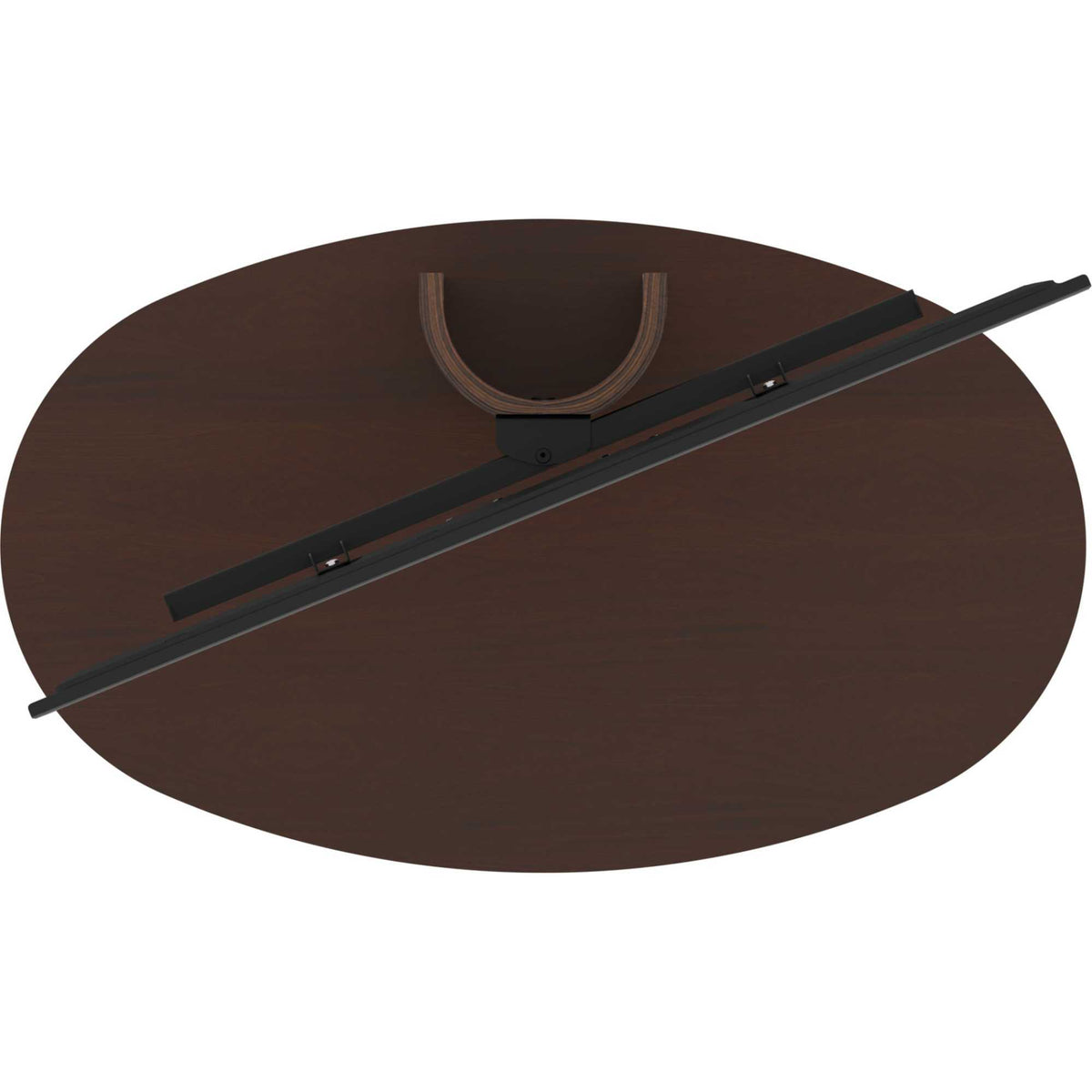 AVF FL930CHEW Affinity Chepstow One Oval Pedestal TV Stand for 32-65" TVs - Walnut