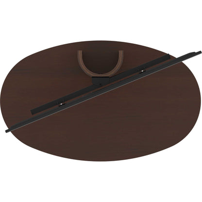 AVF FL930CHEW Affinity Chepstow One Oval Pedestal TV Stand for 32-65" TVs - Walnut