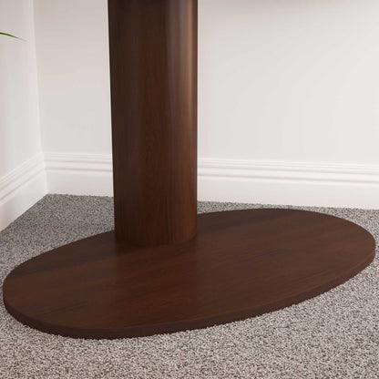 AVF FL930CHEW Affinity Chepstow One Oval Pedestal TV Stand for 32-65" TVs - Walnut