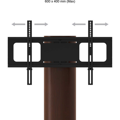 AVF FL930CHEW Affinity Chepstow One Oval Pedestal TV Stand for 32-65" TVs - Walnut