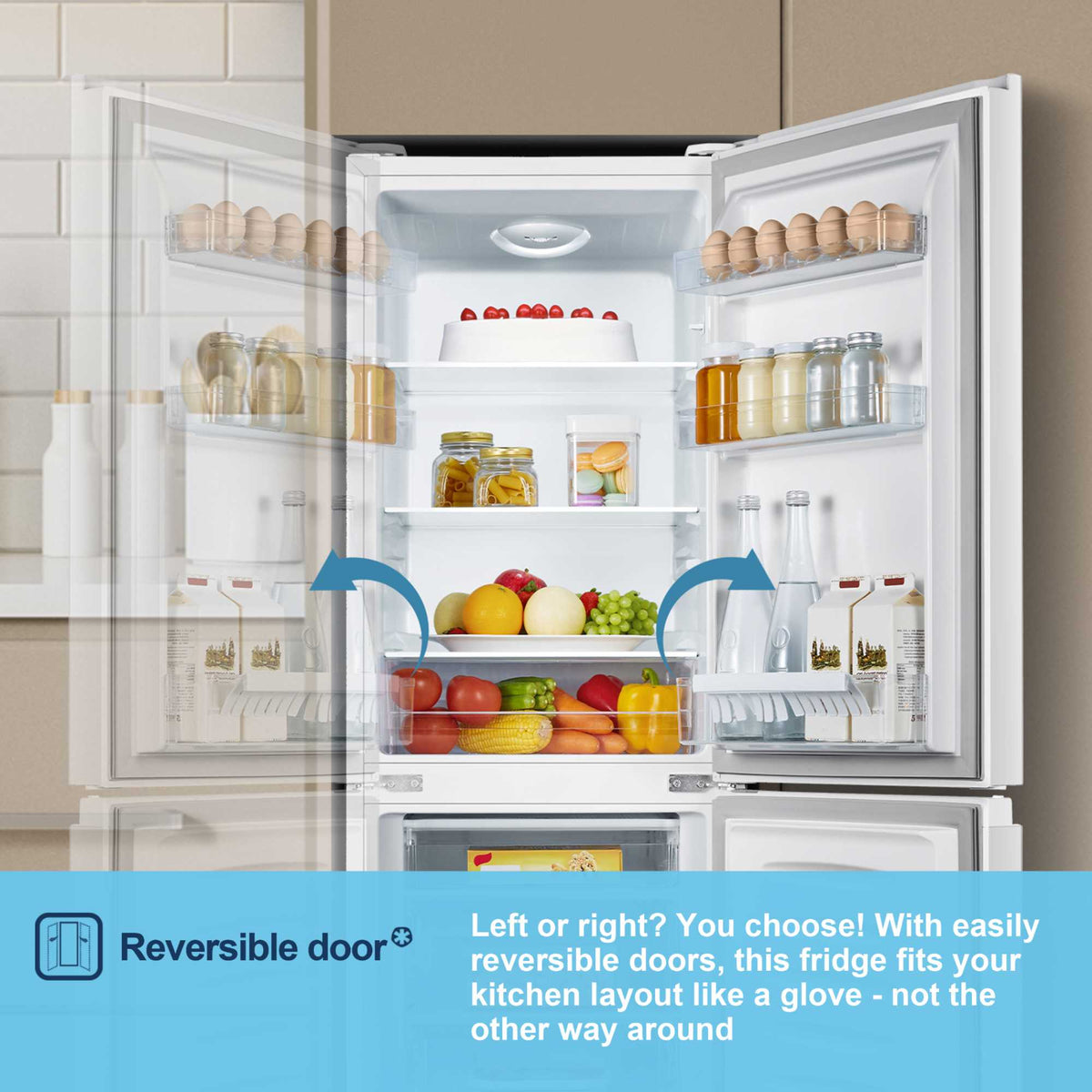 Fridgemaster Fridge Freezer 70/30 - White - MC50165E