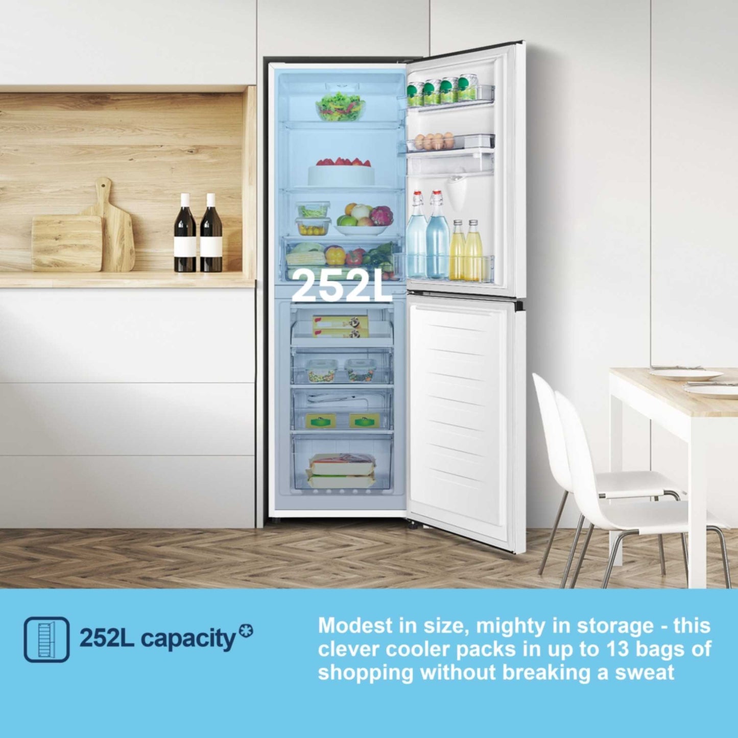 Fridgemaster Fridge Freezer 50/50 - White - MC55240DE