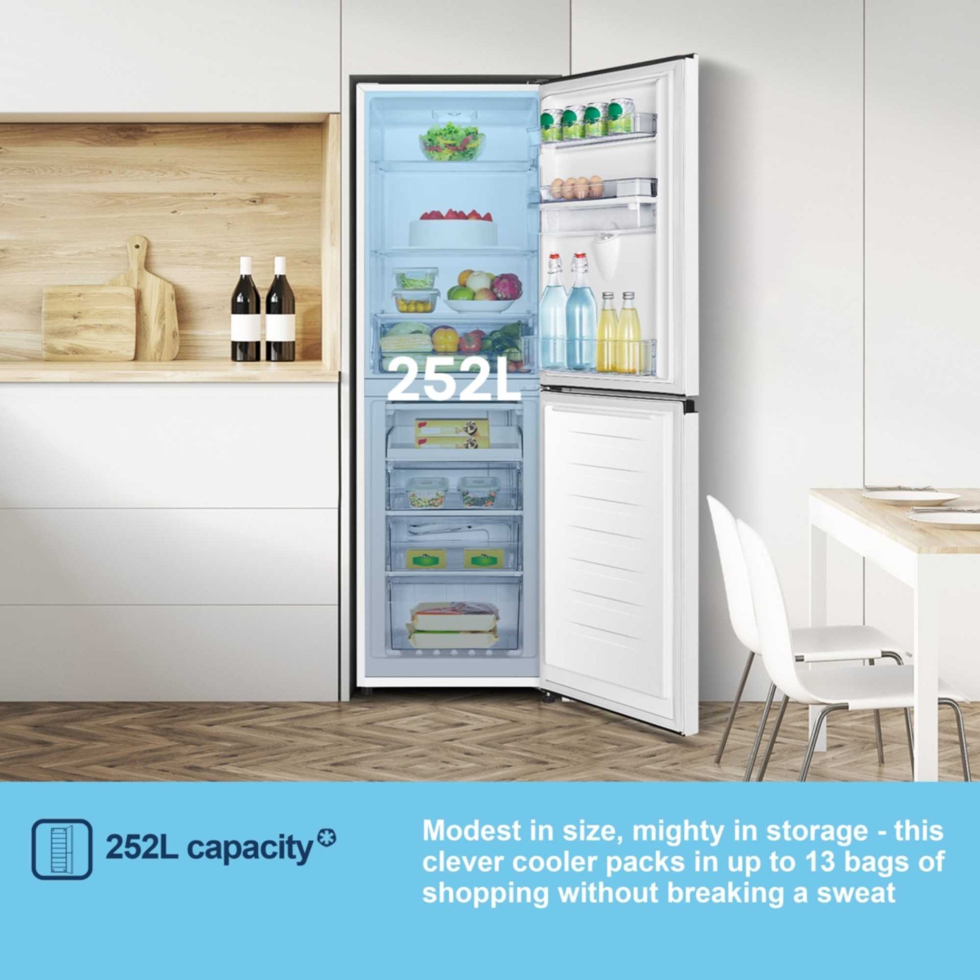 Fridgemaster Fridge Freezer 50/50 - White - MC55240DE