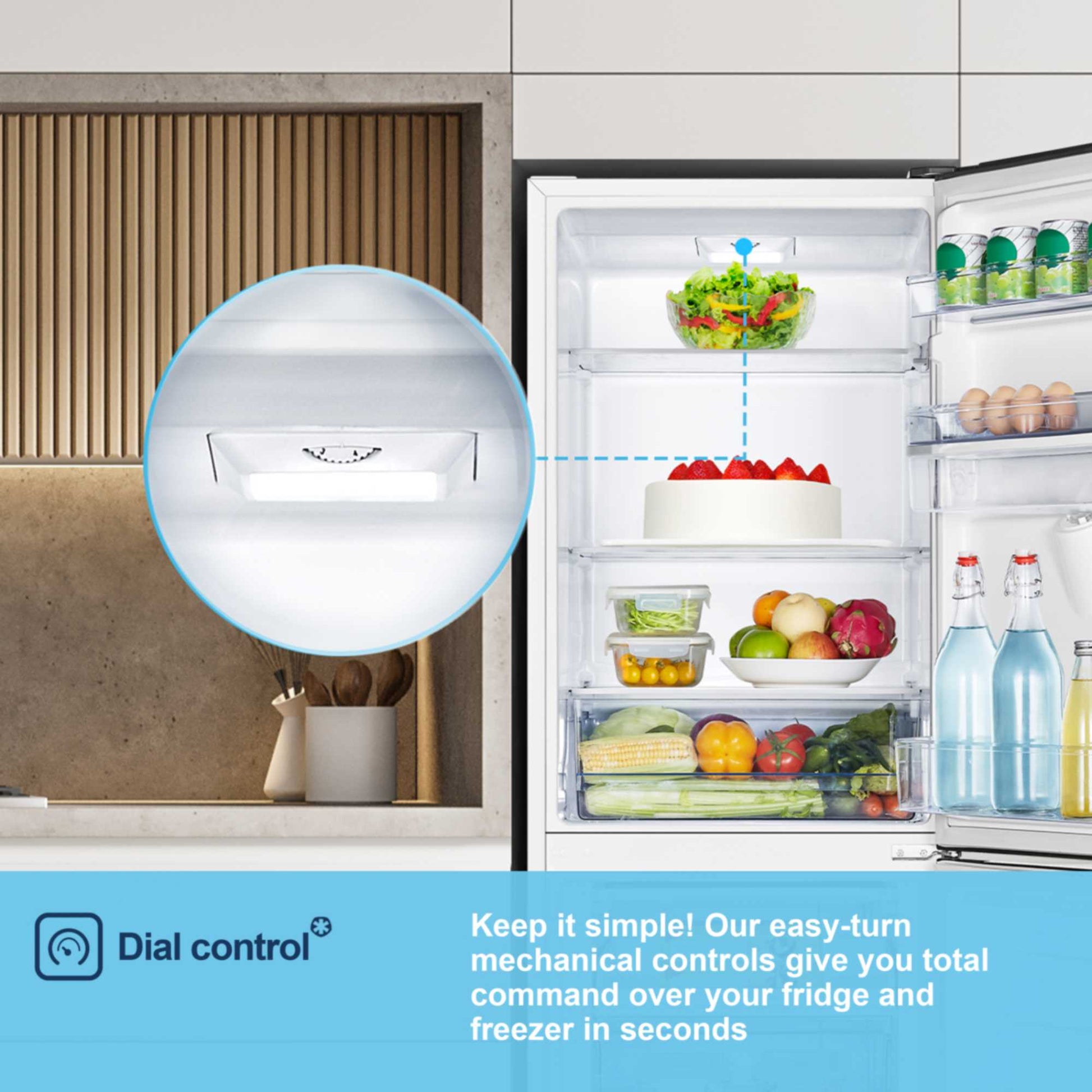 Fridgemaster Fridge Freezer 50/50 - White - MC55240DE