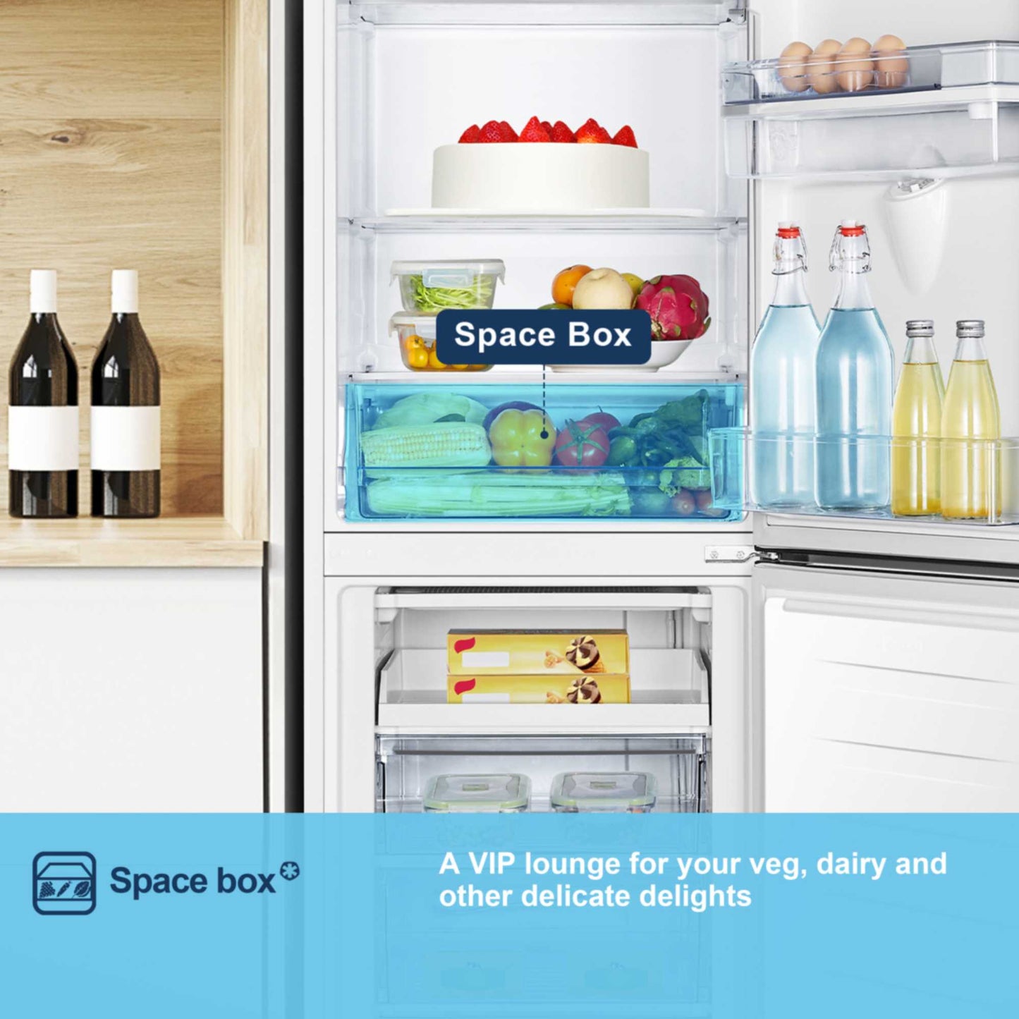 Fridgemaster Fridge Freezer 50/50 - White - MC55240DE