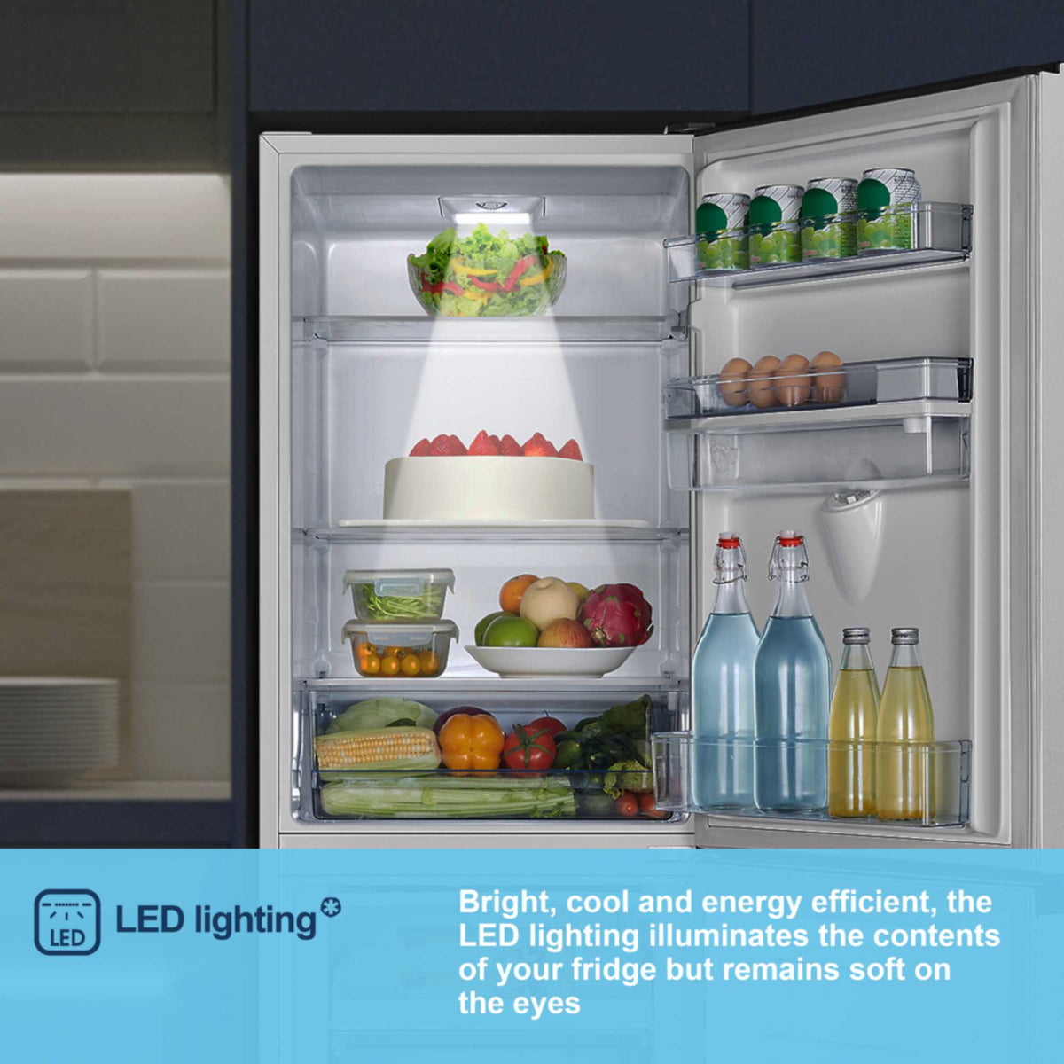 Fridgemaster Fridge Freezer 50/50 - White - MC55240DE