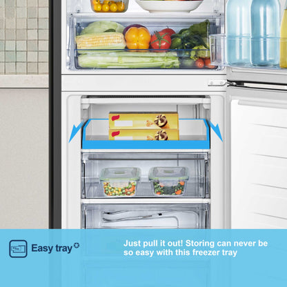 Fridgemaster Fridge Freezer 50/50 - Black - MC55240DEB