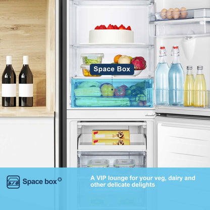 Fridgemaster Fridge Freezer 50/50 - Black - MC55240DEB