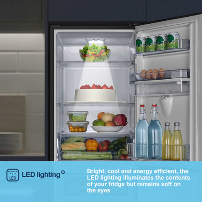 Fridgemaster Fridge Freezer 50/50 - Black - MC55240DEB