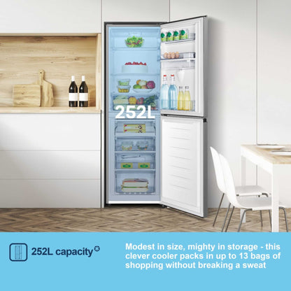Fridgemaster Fridge Freezer 50/50 - Silver - MC55240DES