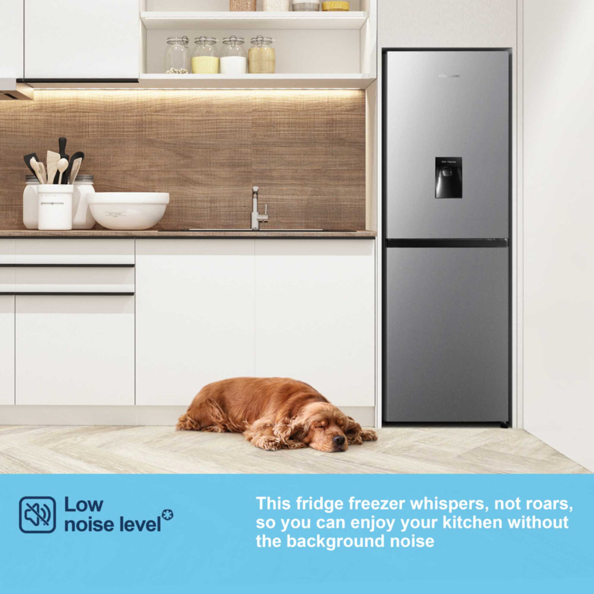 Fridgemaster Fridge Freezer 50/50 - Silver - MC55240DES