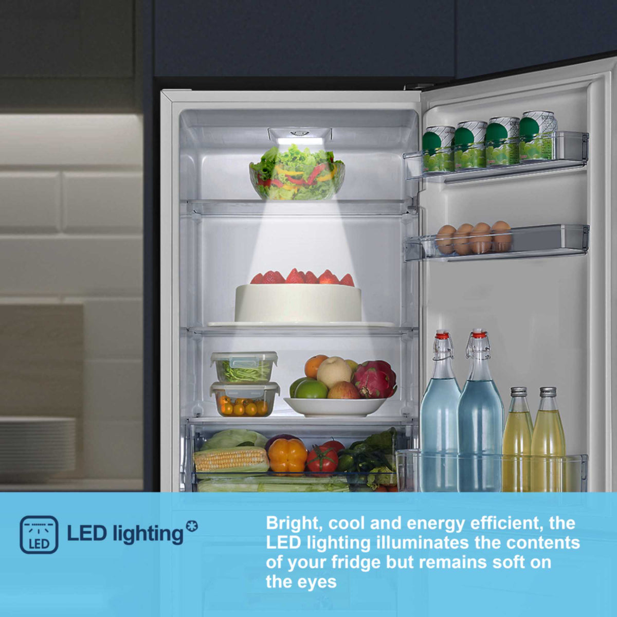 Fridgemaster Fridge Freezer 60/40 - White - MC55240E
