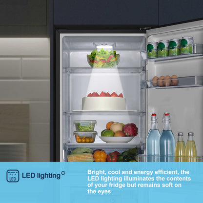 Fridgemaster Fridge Freezer 60/40 - Black - MC55240EB