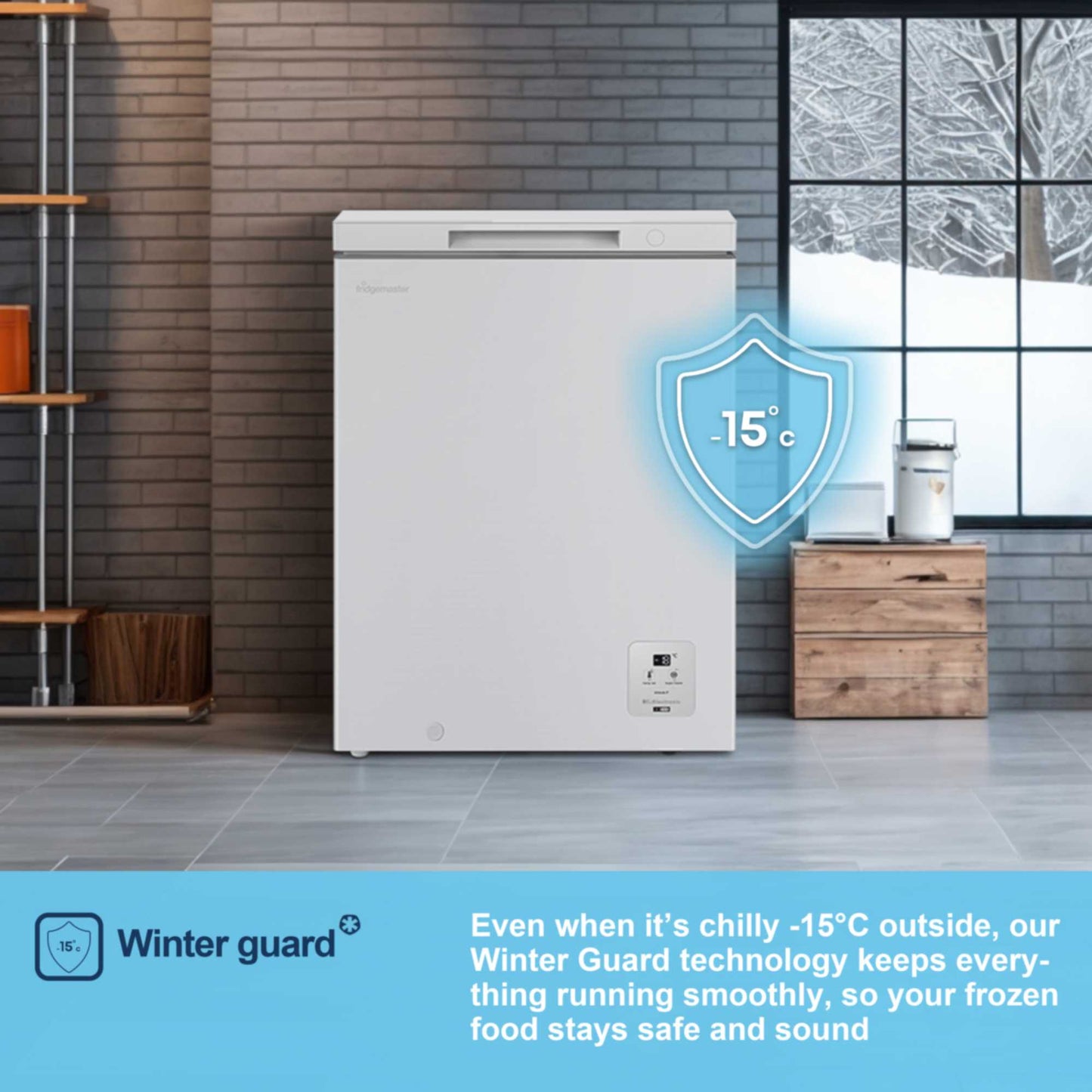 Fridgemaster Chest Freezer - White - MCF145E