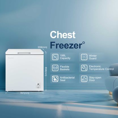Fridgemaster Chest Freezer - White - MCF200E