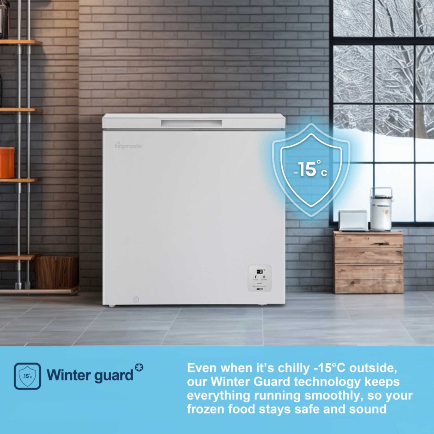 Fridgemaster Chest Freezer - White - MCF200E