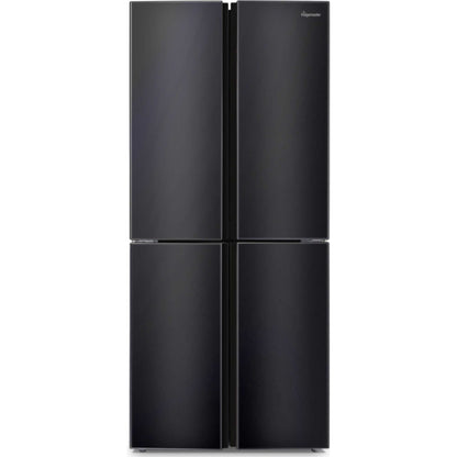 Fridgemaster American Style Fridge Freezer 50/50 Total No Frost- Black - MQ79394EB