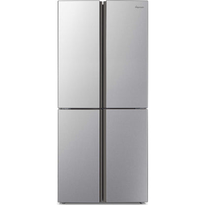 Fridgemaster American Style Fridge Freezer 50/50 Total No Frost - Silver - MQ79394ES