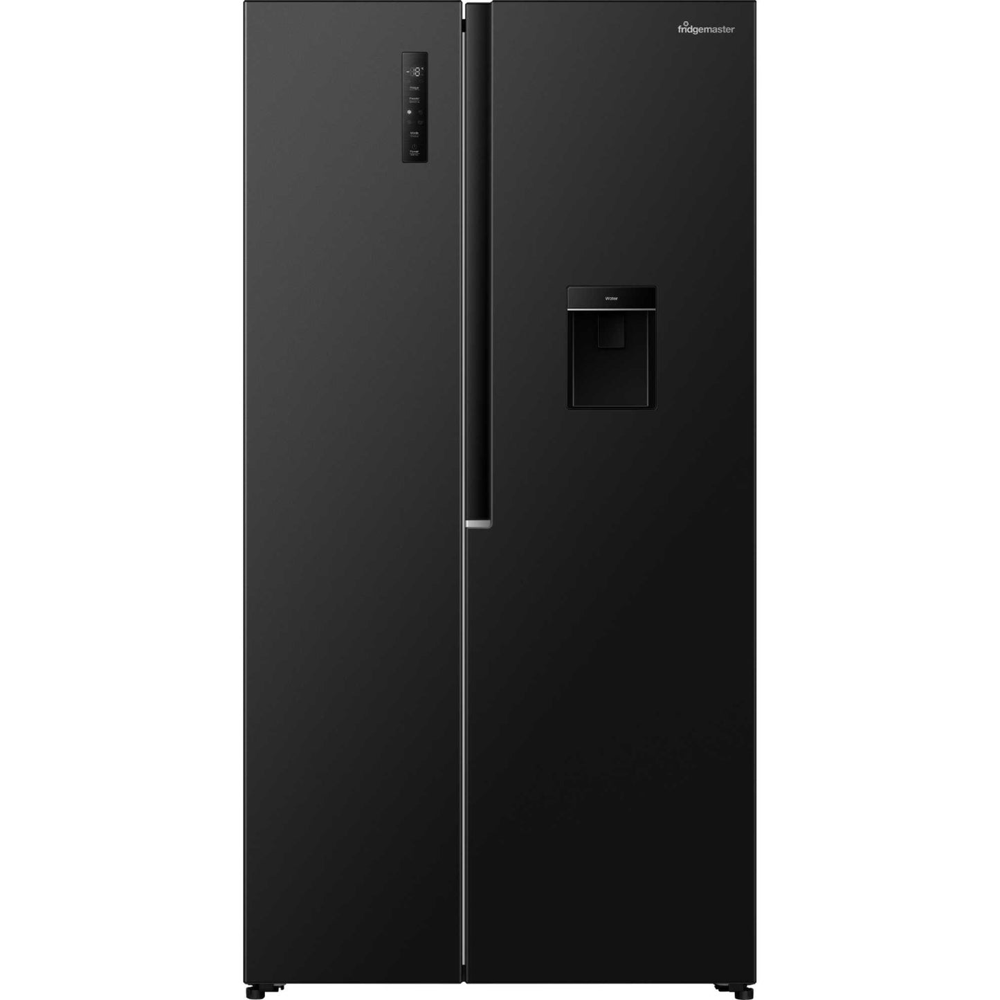 Fridgemaster American Style Fridge Freezer 60/40 Total No Frost - Black - MS91558DEB