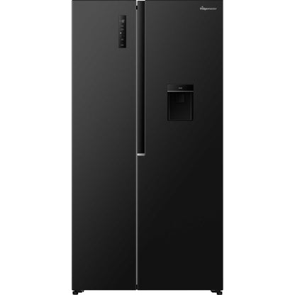 Fridgemaster American Style Fridge Freezer 60/40 Total No Frost - Black - MS91558DEB