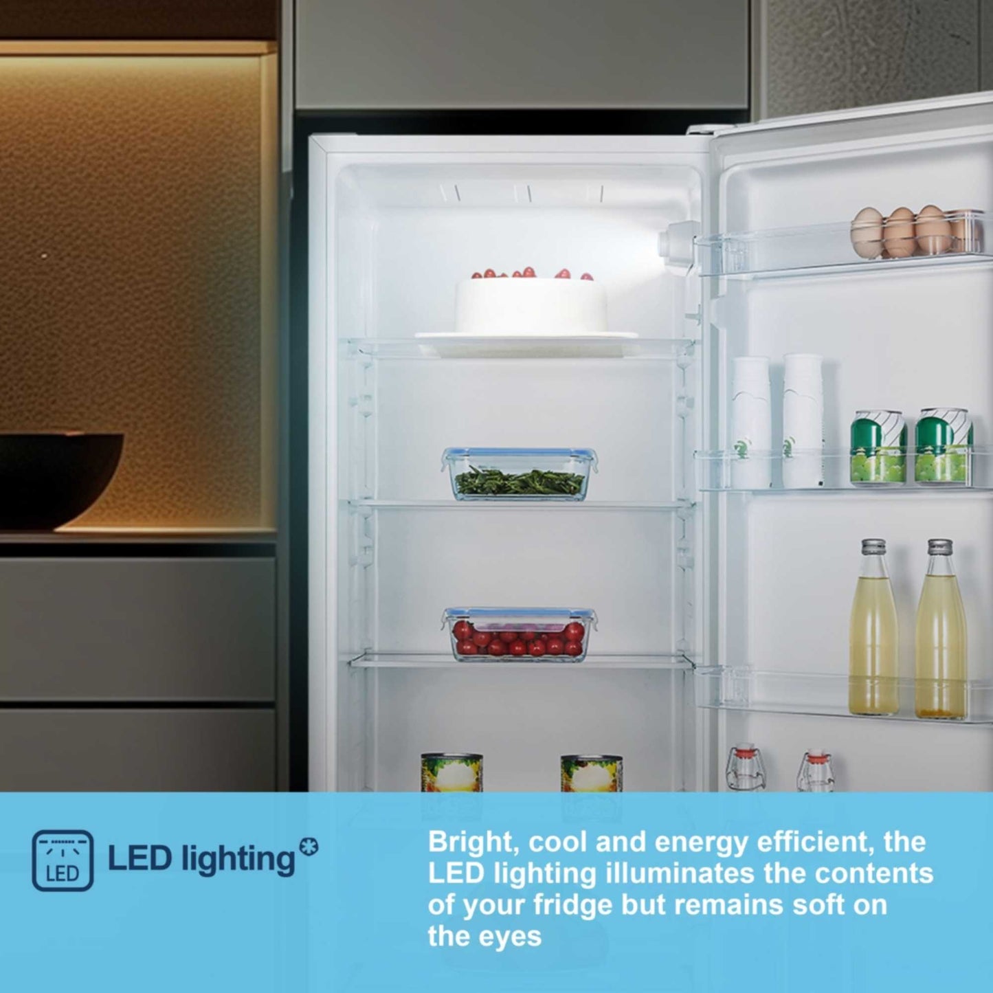 Fridgemaster Tall Larder Fridge - White - MTL55242E