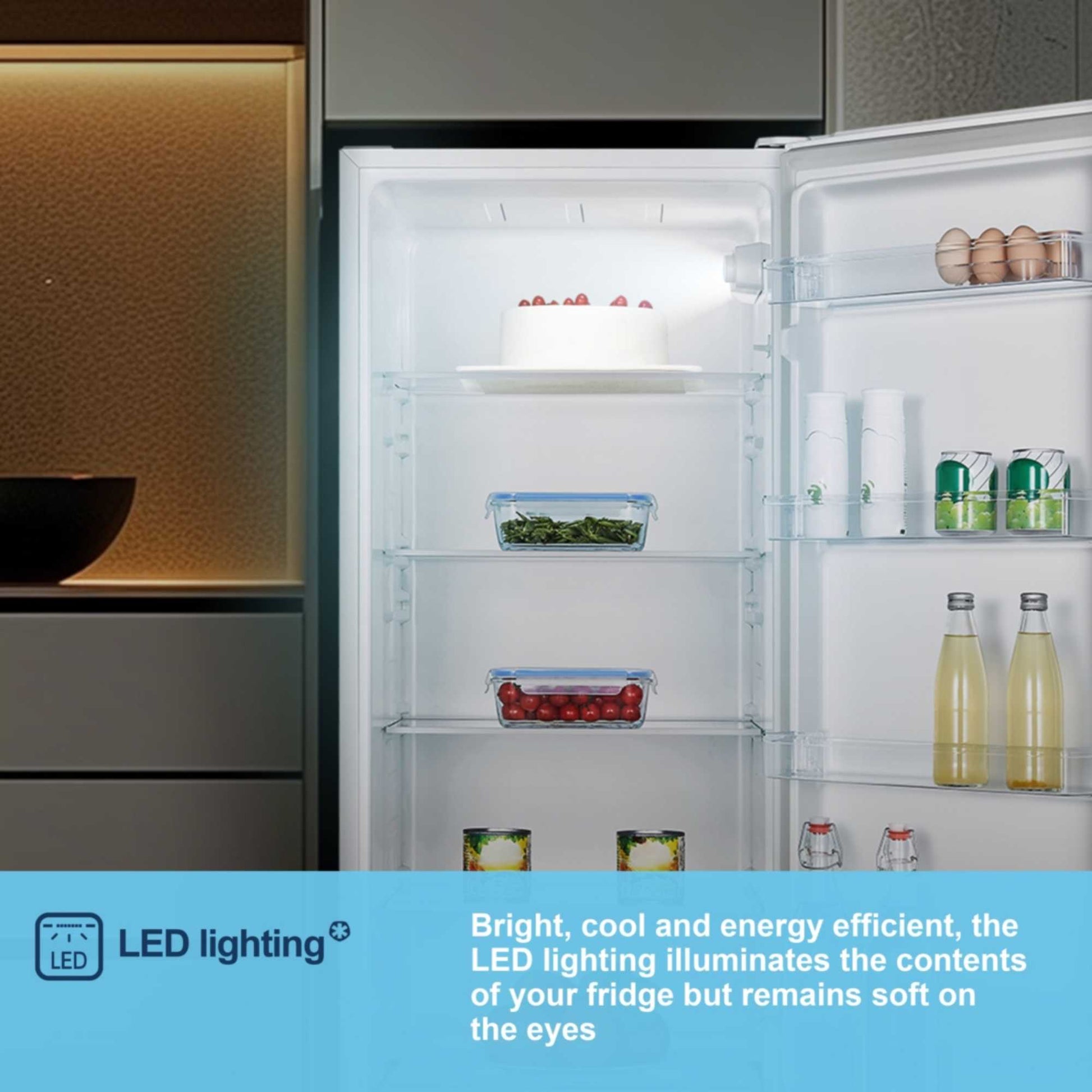 Fridgemaster Tall Larder Fridge - White - MTL55242E