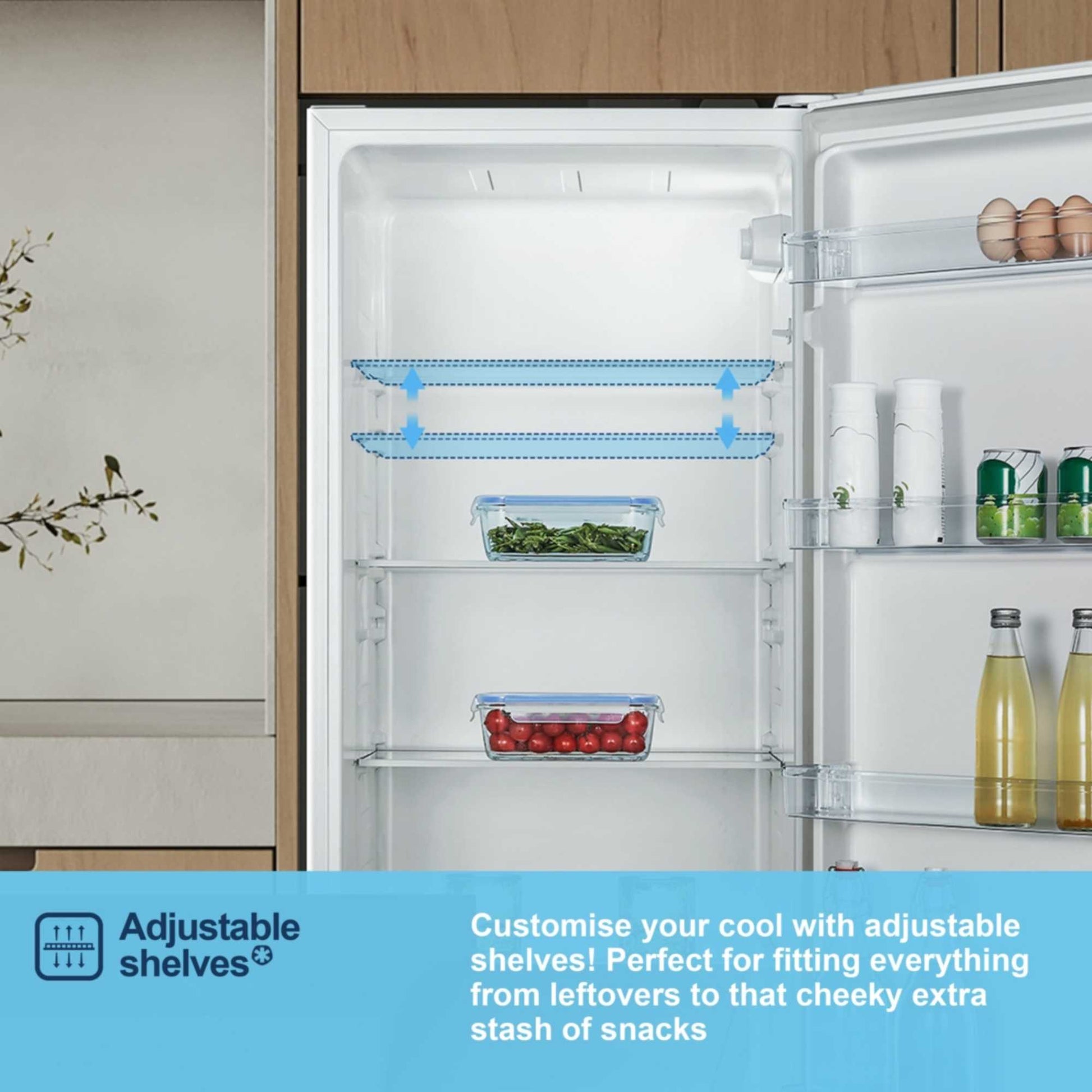 Fridgemaster Tall Larder Fridge - White - MTL55242E