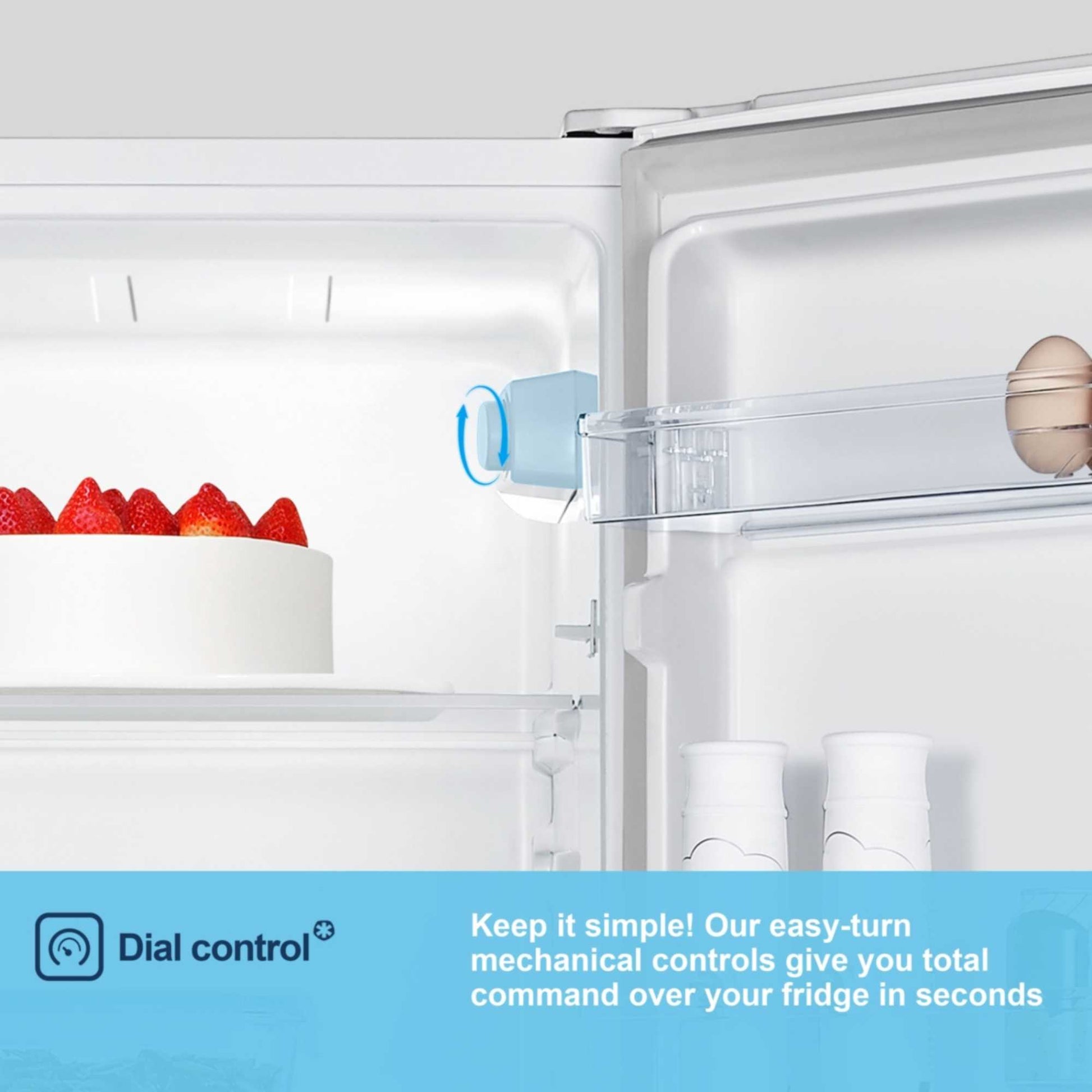 Fridgemaster Tall Larder Fridge - White - MTL55242E