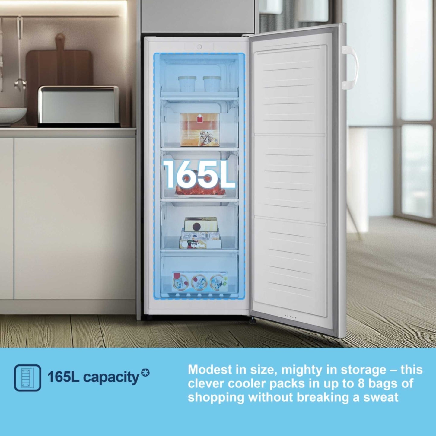 Fridgemaster Tall Freezer - White - MTZ55153E