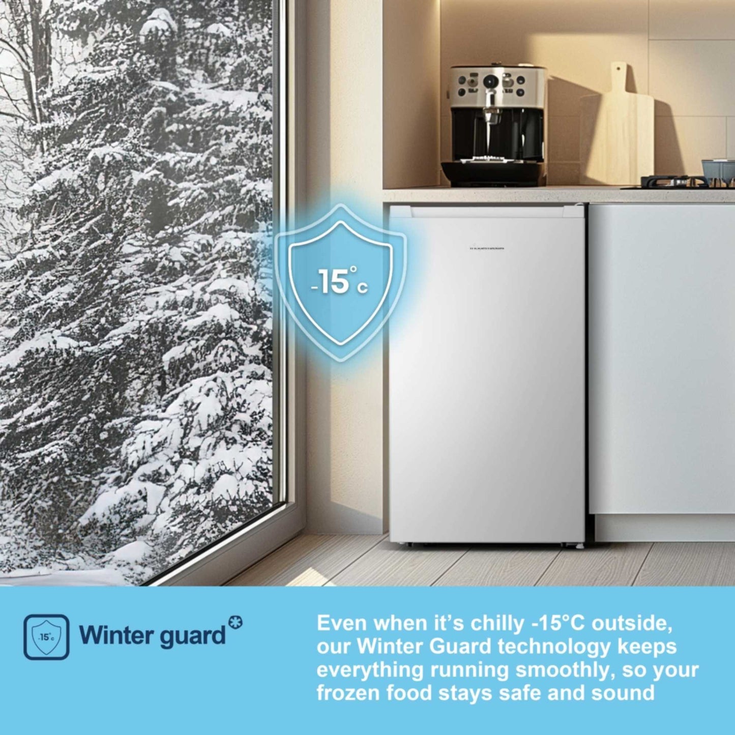 Fridgemaster Undercounter Freezer - White - MUZ4860E