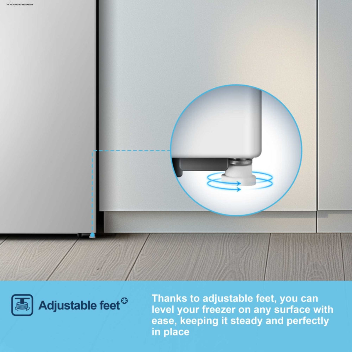 Fridgemaster Undercounter Freezer - White - MUZ4860E