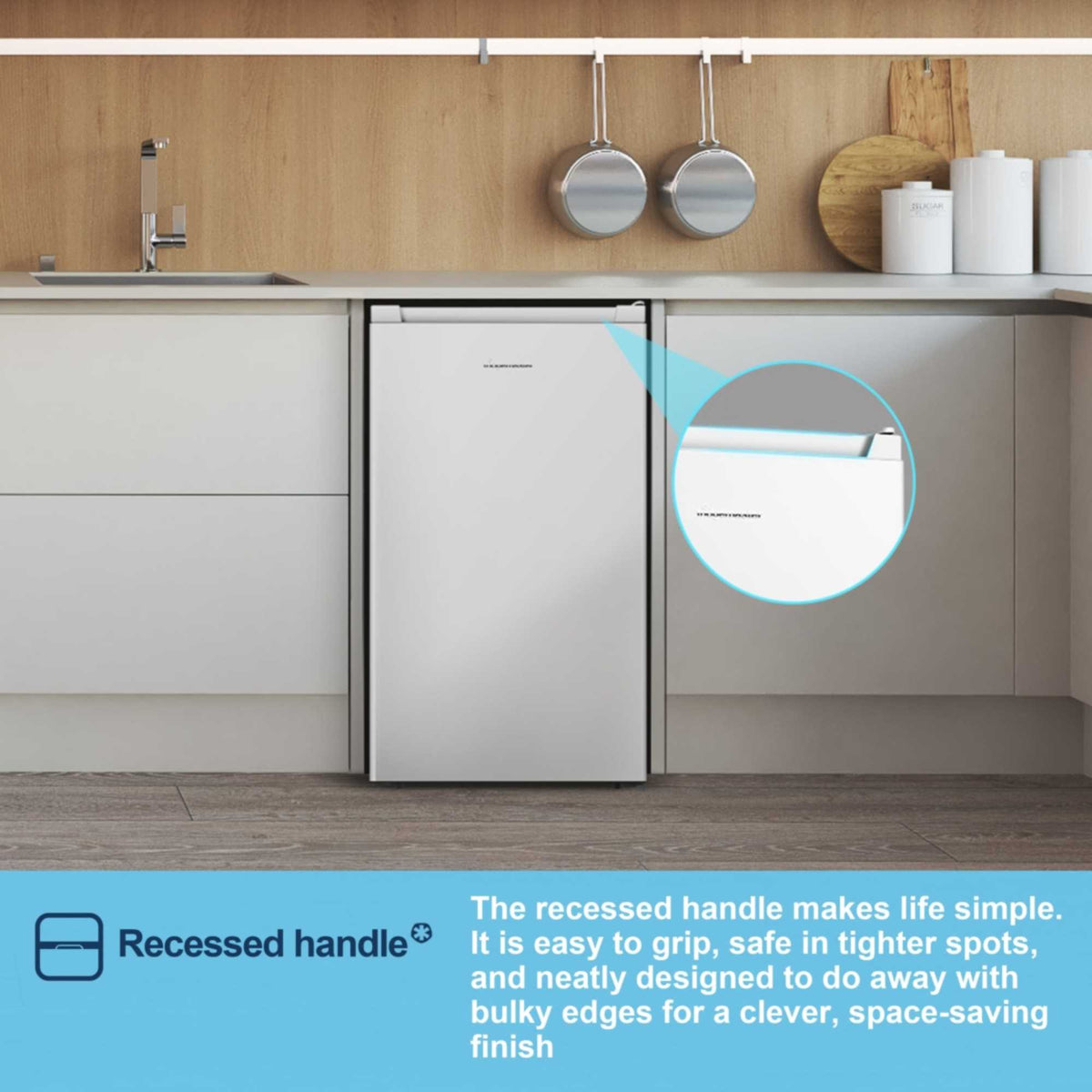 Fridgemaster Undercounter Freezer - White - MUZ4860E