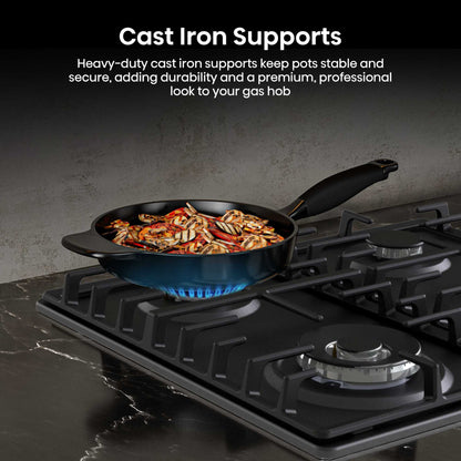 Hisense GM663BHF Hi2 60cm 4 Zone Gas Hob - Black
