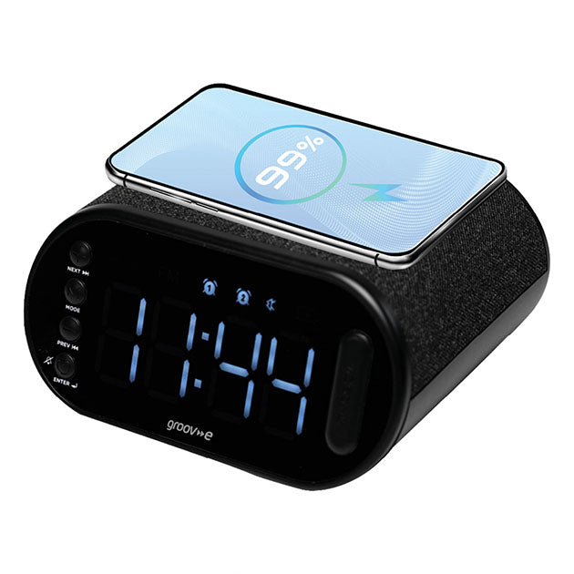 ATLAS II DIGITAL ALARM CLOCK RADIO WIRELESS CHRGE