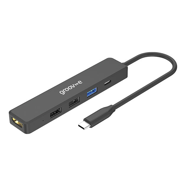5 PORT USB-C HUB WITH HDMI, USB-A AND USB-C
